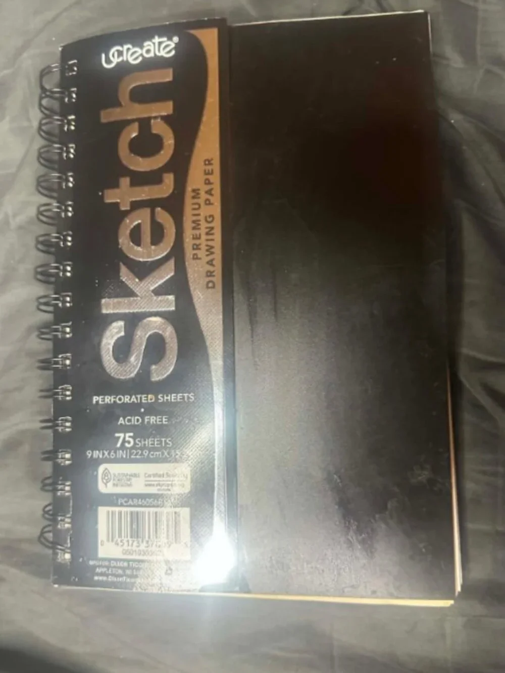 UCreate® Spiralbound Sketch Book Premium Drawing Paper - 9